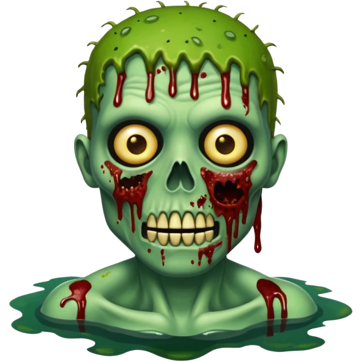 Green Zombie ponda emoji