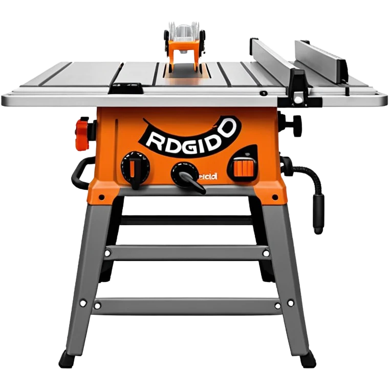RIDGID 10″ Jobsite Table Saw, front view emoji