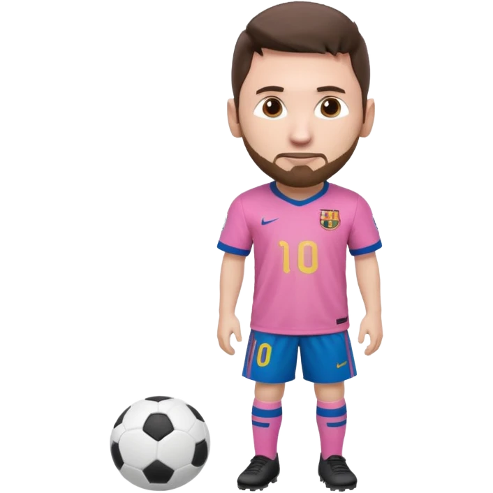 create an emoji of a pink football shirt that has MESSI 10 written on the back of it emoji