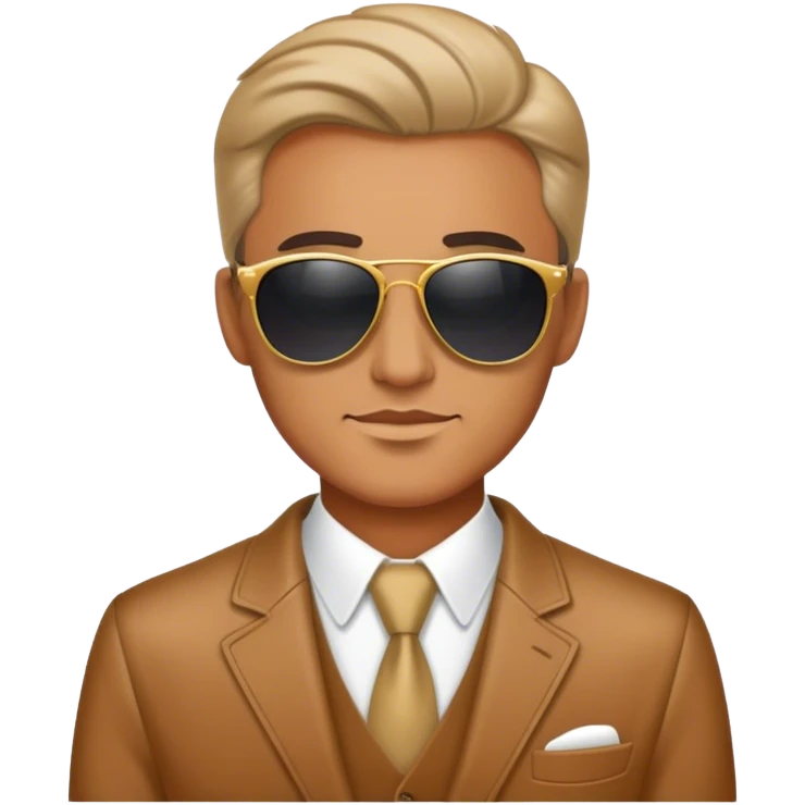 happy cool rich man in suglasses emoji