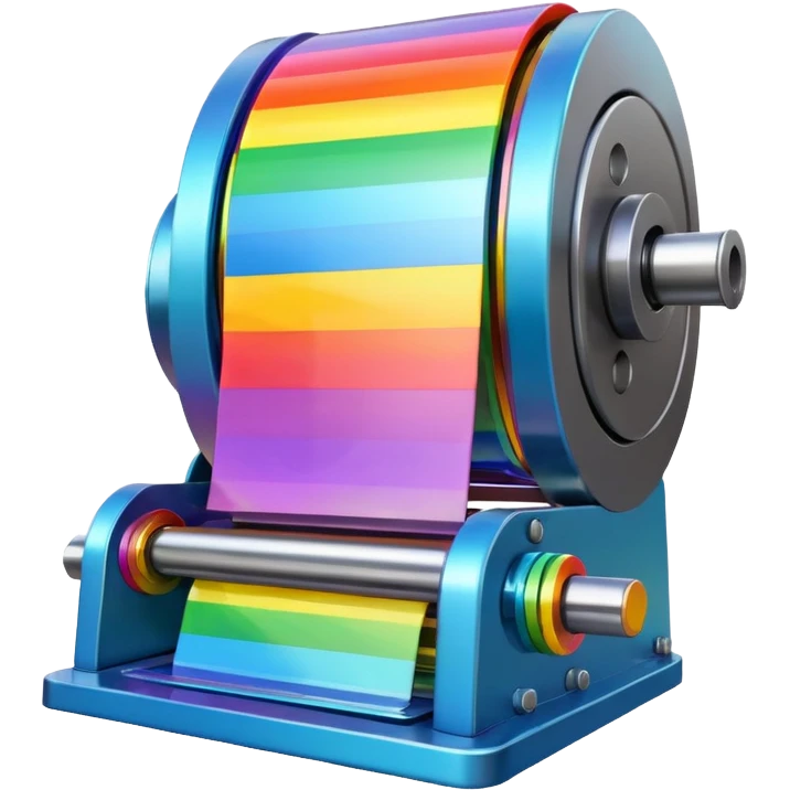 Rainbow creating  machine   emoji