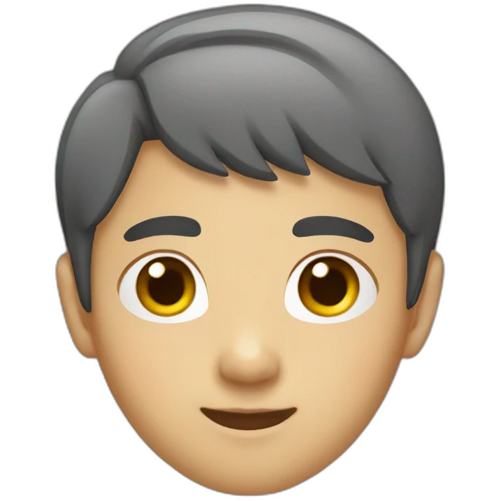 asian boy with short hair emoji