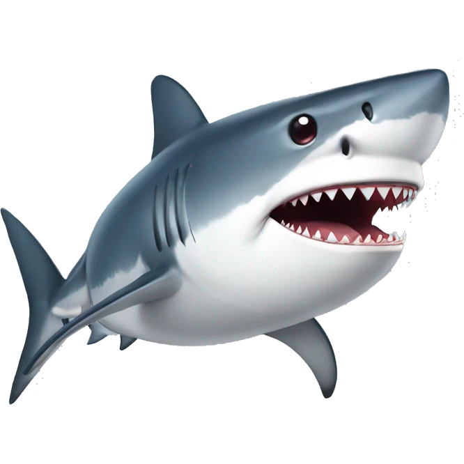 The shark wearing a hat
 emoji