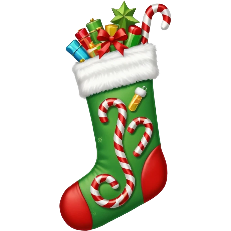 masculine christmas stocking emoji