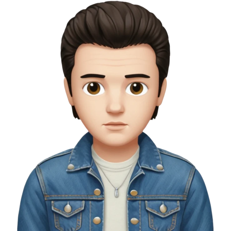 steve from stranger things, elvis hair style emoji