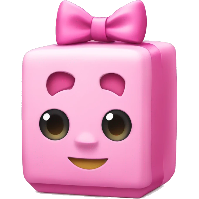 toy machine pink with bow emoji