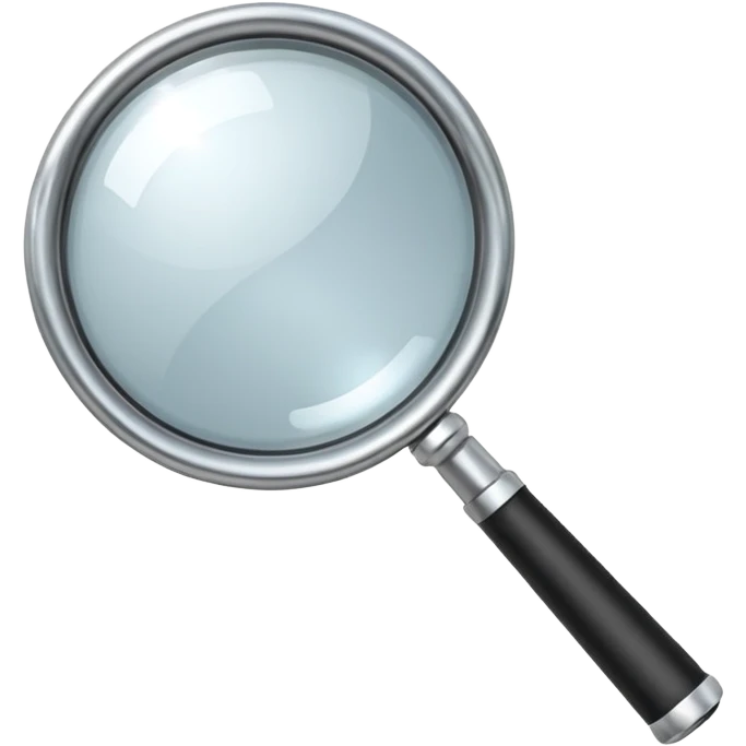 magnifying glass tilted left emoji