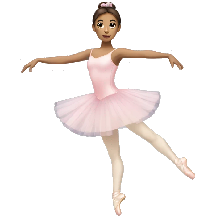 brunette ballerina emoji