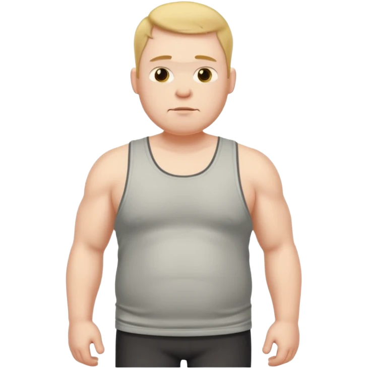skinny fat man emoji