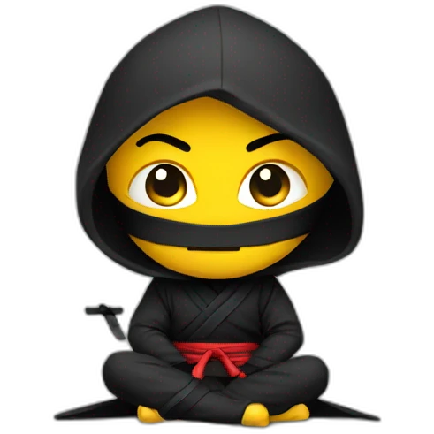 Ninja sitting emoji