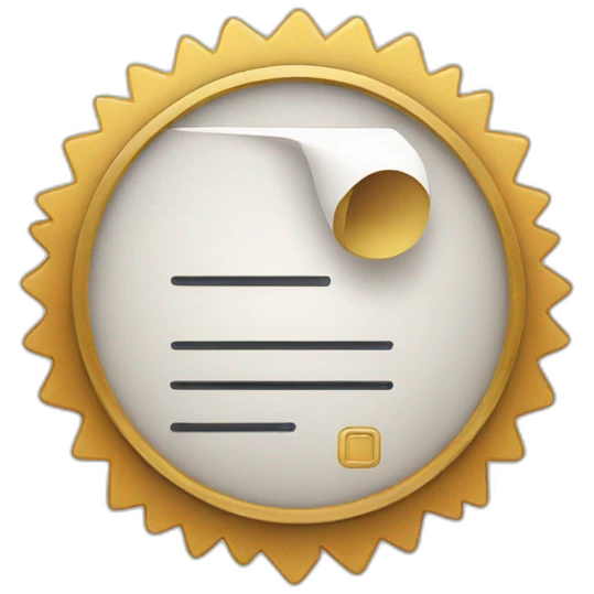 certification emoji