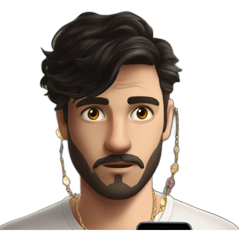 cool guy with bling emoji