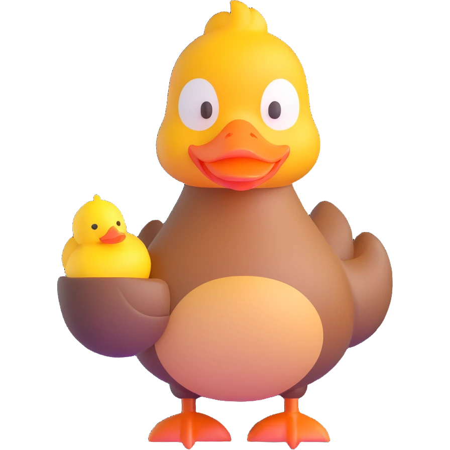 holding duck emoji