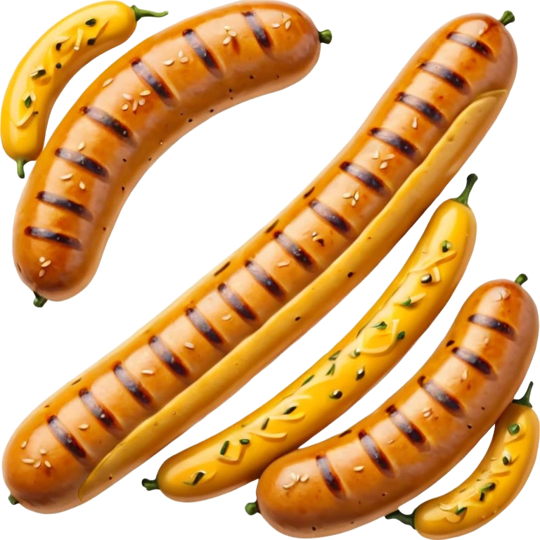 mustard sausage  emoji