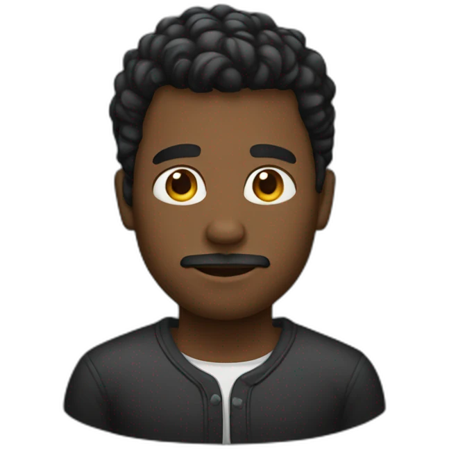 hombre negro emoji