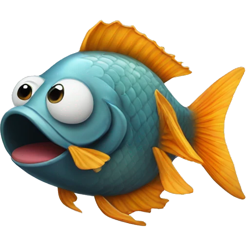 Fish with a moustache  emoji