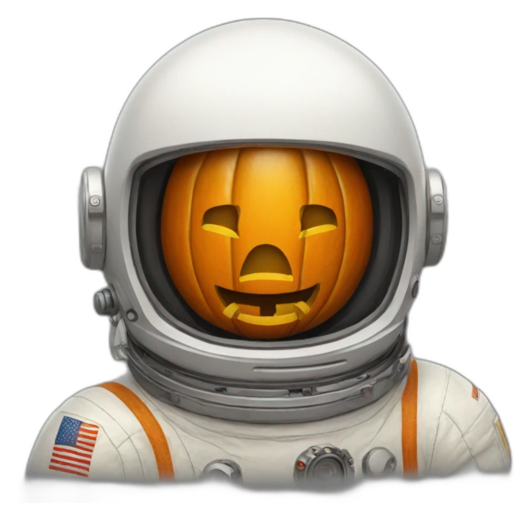 pumpkin head astronaut emoji