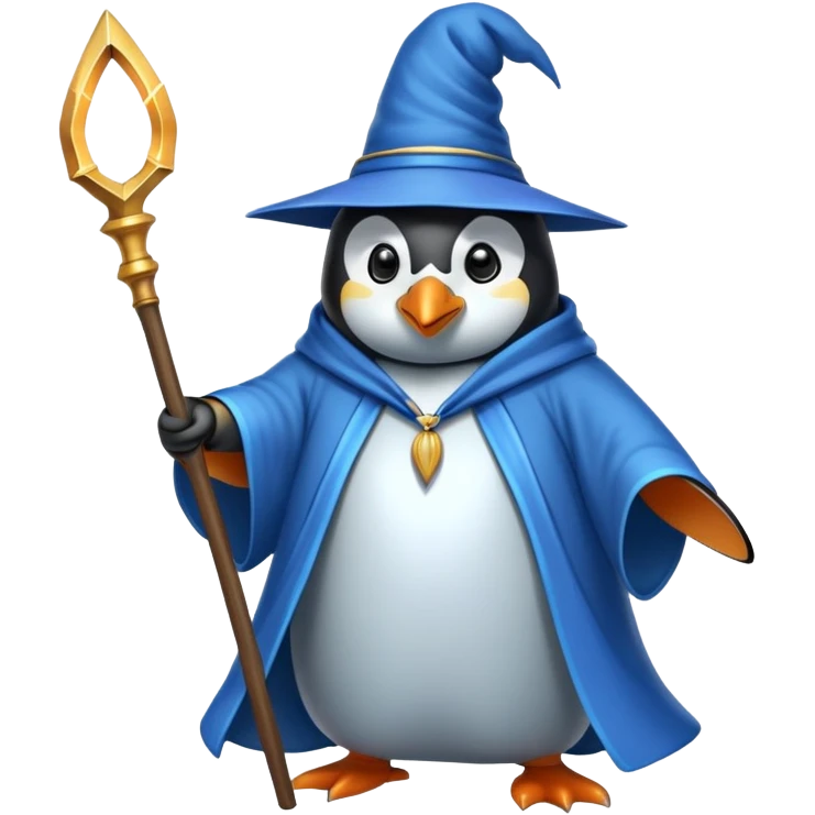 Penguin Wizard emoji