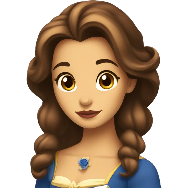 beauty and the beast belle emoji