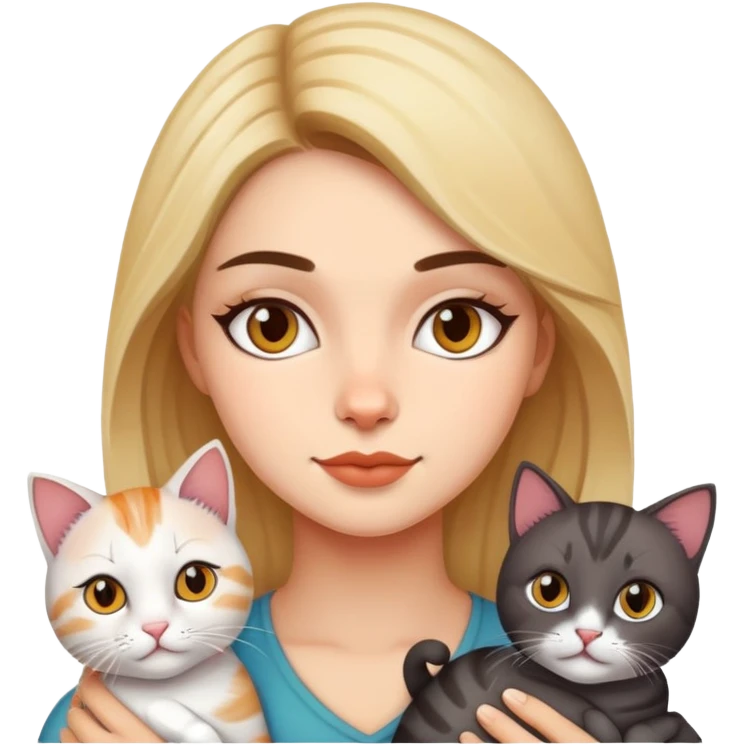 Vanessa with cats emoji