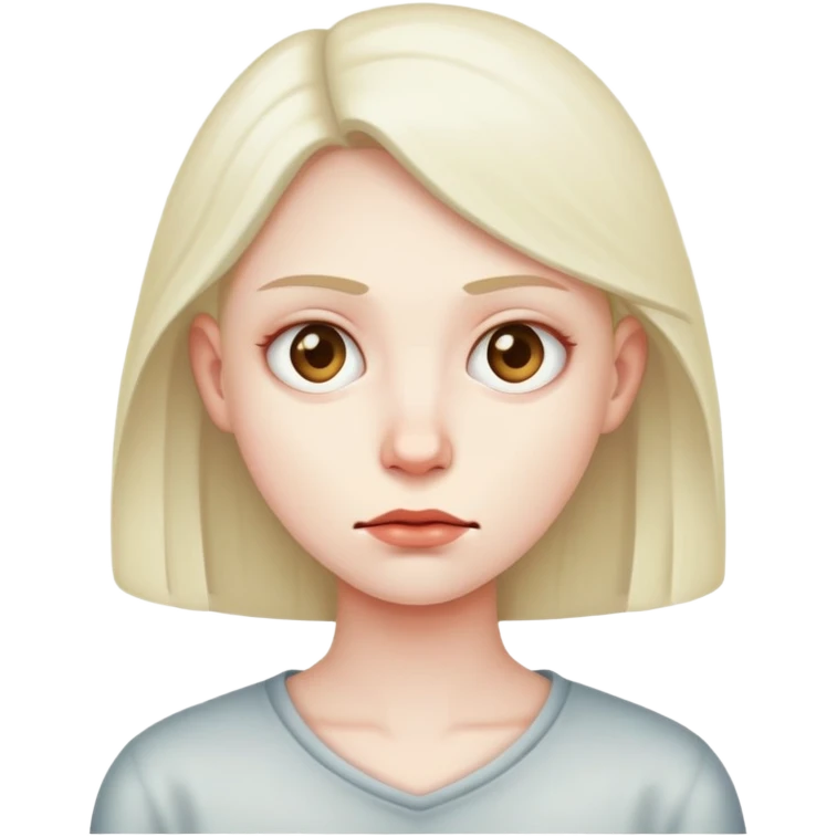 A dull expression emoji