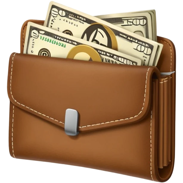 wallet with money emoji