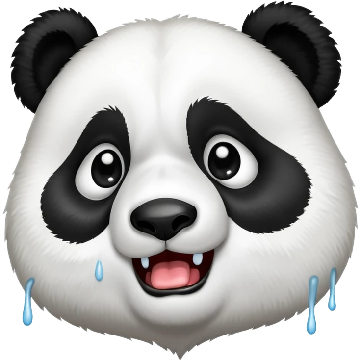 Combine these two: 🐼 😭  emoji