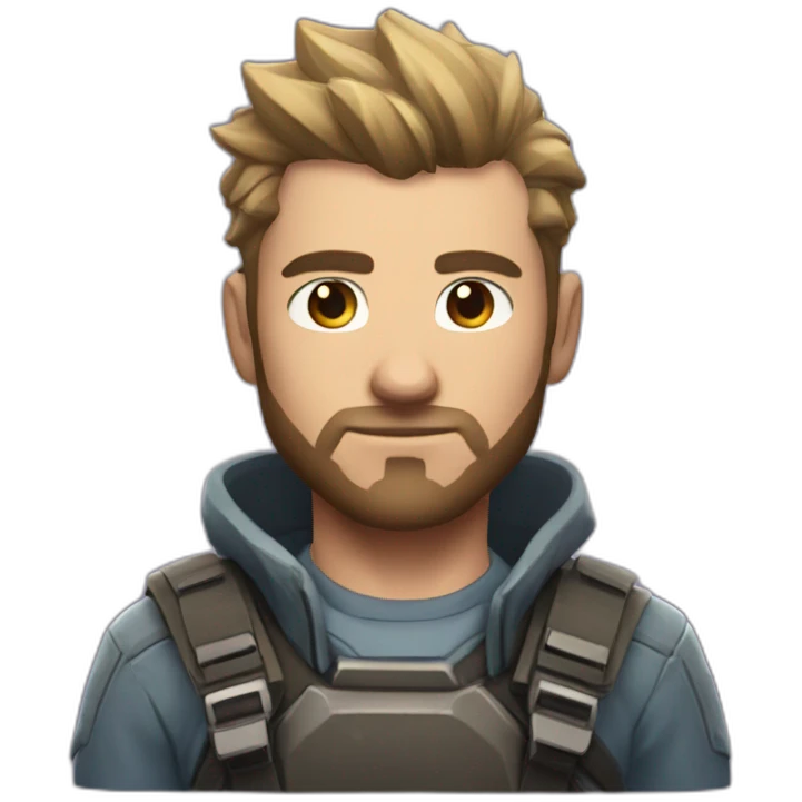 gamer man playing valorant emoji