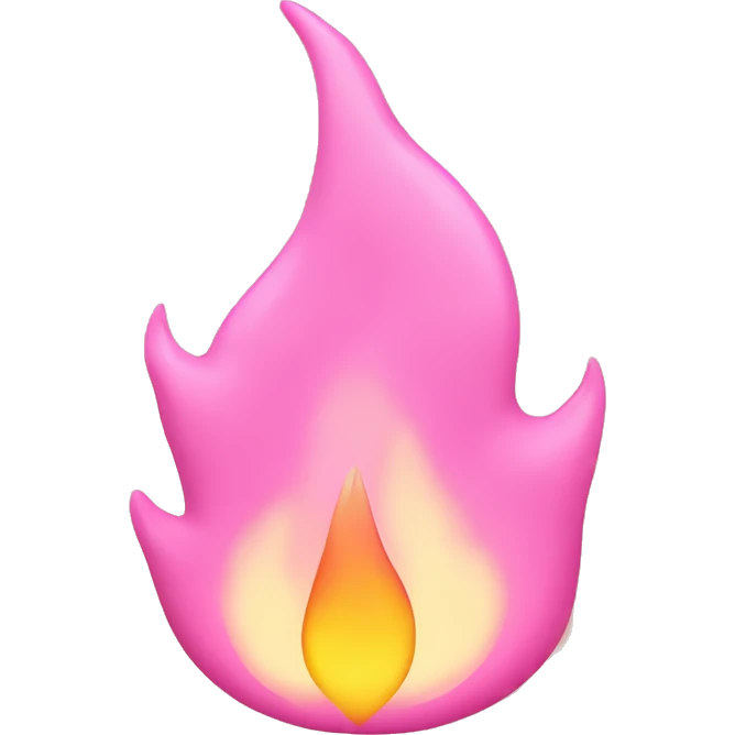 Flame-in-pink-pastel-shade  emoji