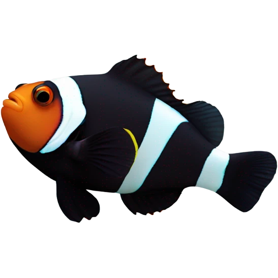 black clownfish emoji