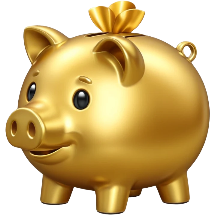 golden piggy bank emoji