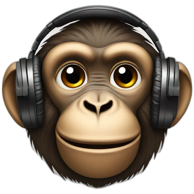 monkey DJ emoji