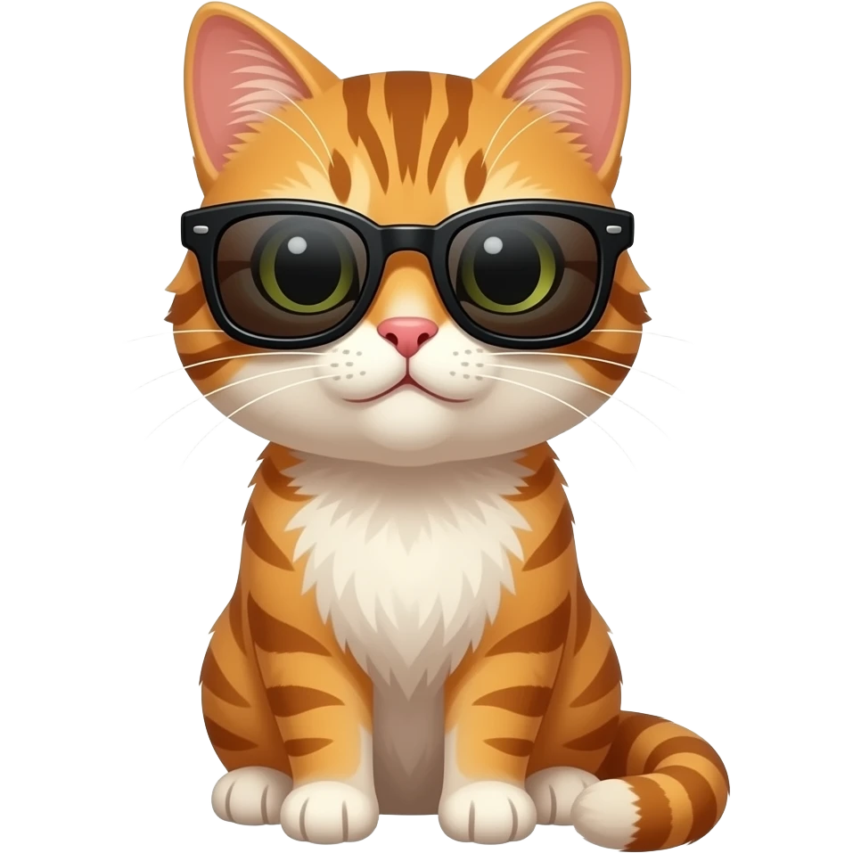 Cat wearing sunglasses emoji