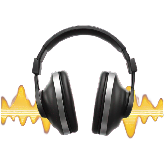 Headphones playing Rock Music emoji