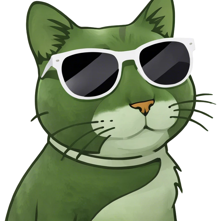 Cat with sunglasses emoji