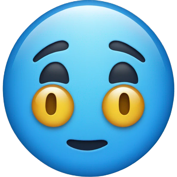 Blue circle with tick emoji