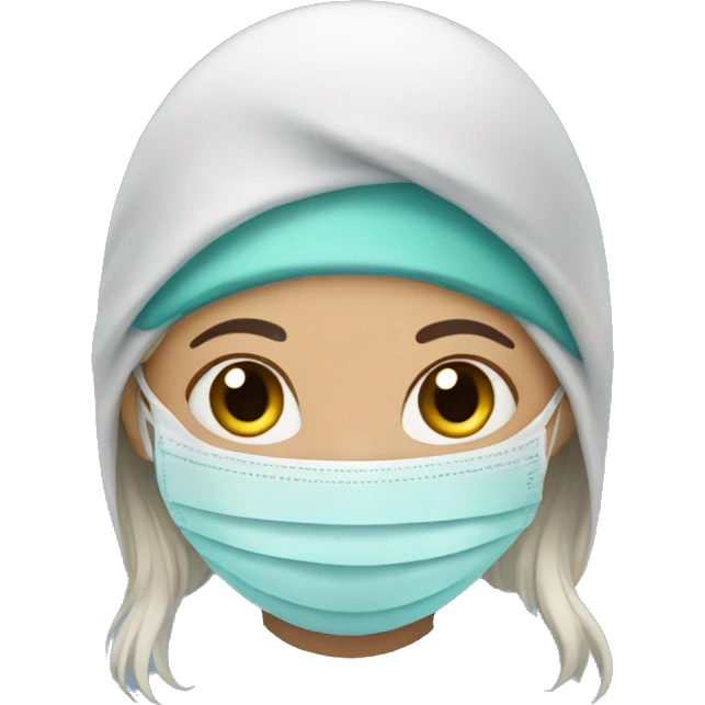girl with face mask  emoji