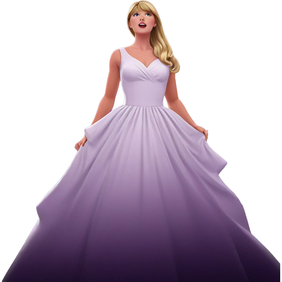 blonde girl in white dress emoji