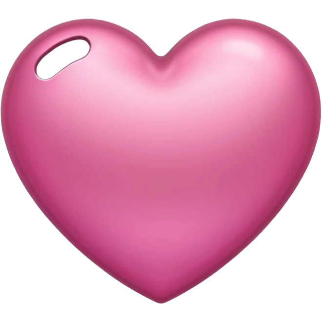 heart with metallic pink finish emoji