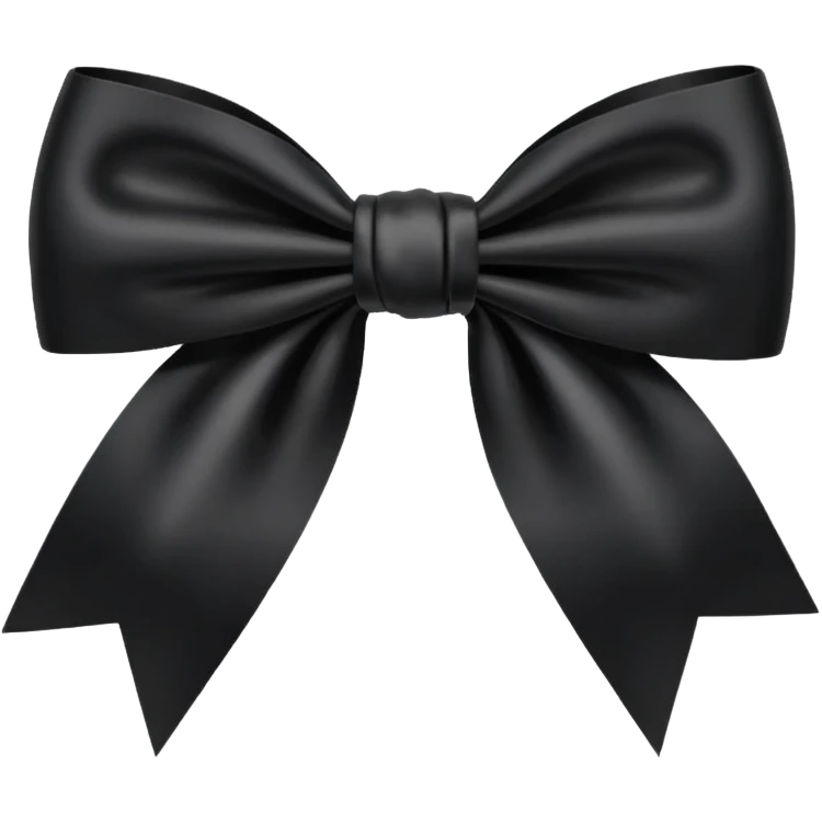 black bow emoji