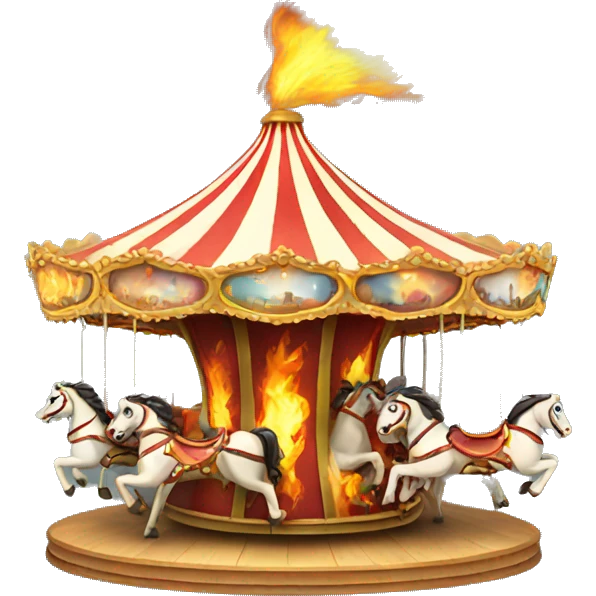 Carousel on fire emoji