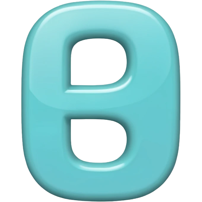 light turquoise letter D emoji emoji