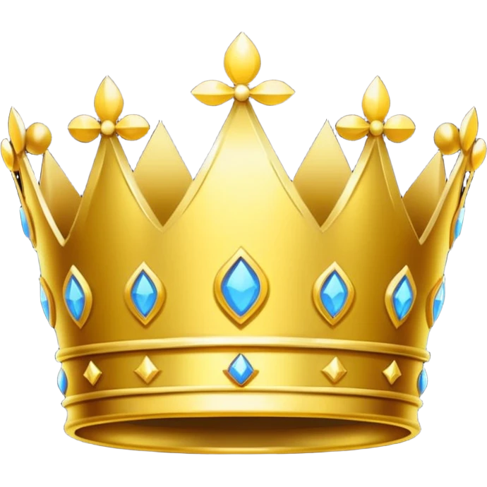 neon symbol of royal crown emoji