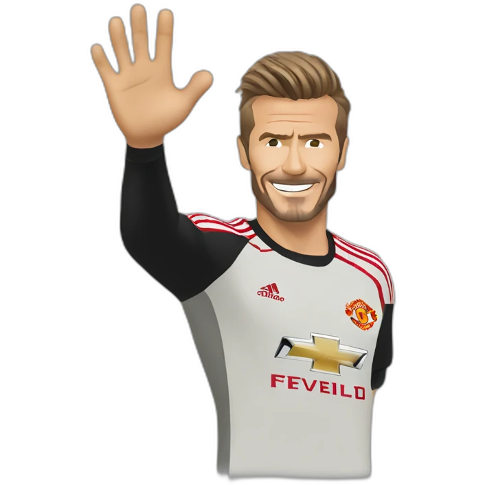 David beckham manchester united waving emoji