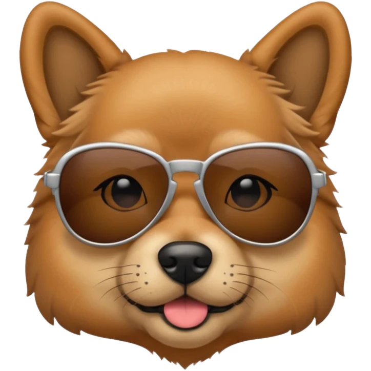 Dog with sunglasses emoji