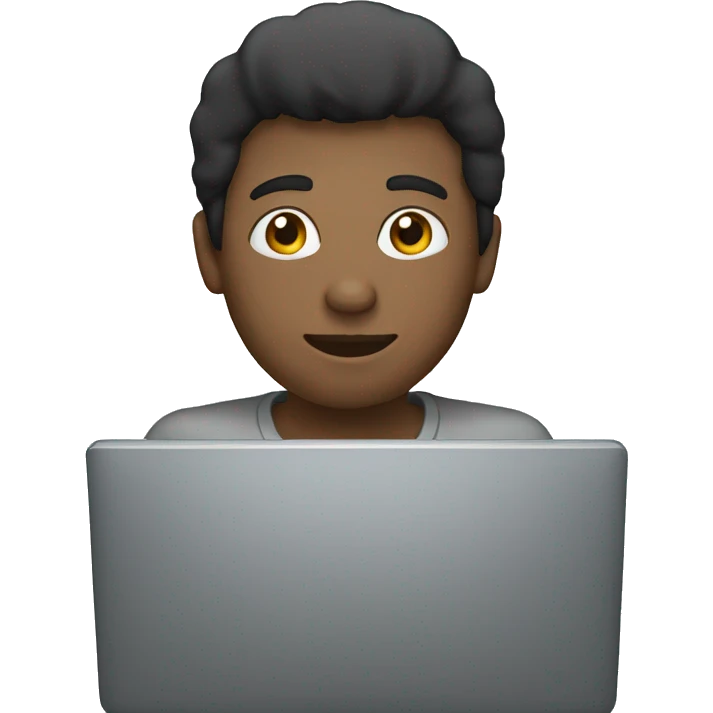 person using computer emoji