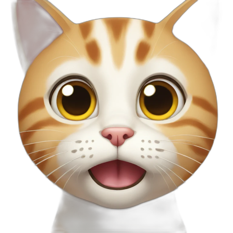 Cat shocked emoji