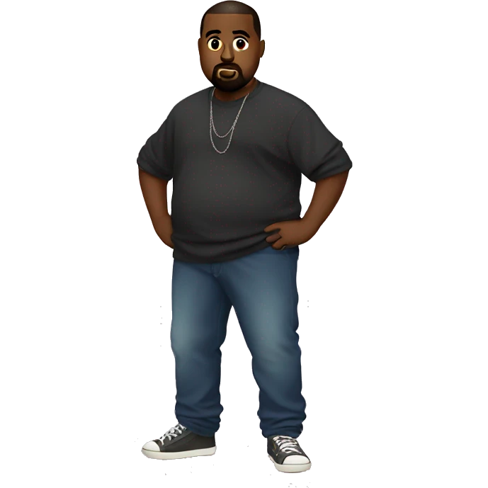 Kanye with a fat tummy  emoji