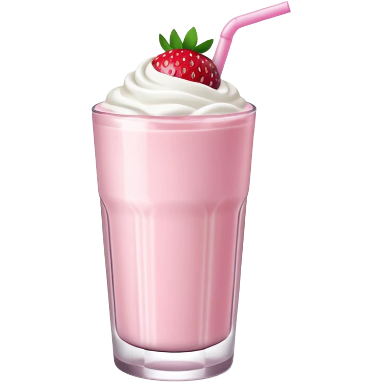Strawberry milkshake  emoji