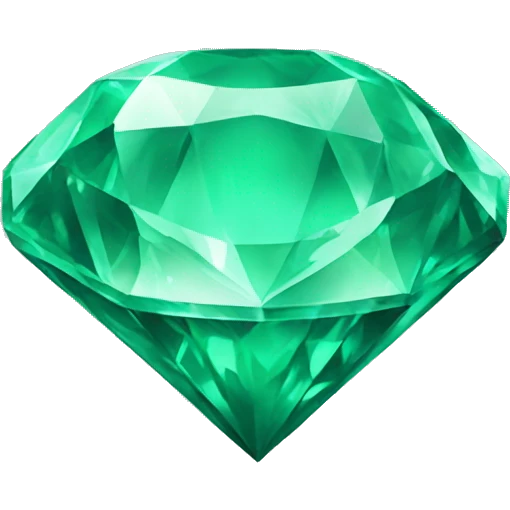 Make a emerald diamond  emoji